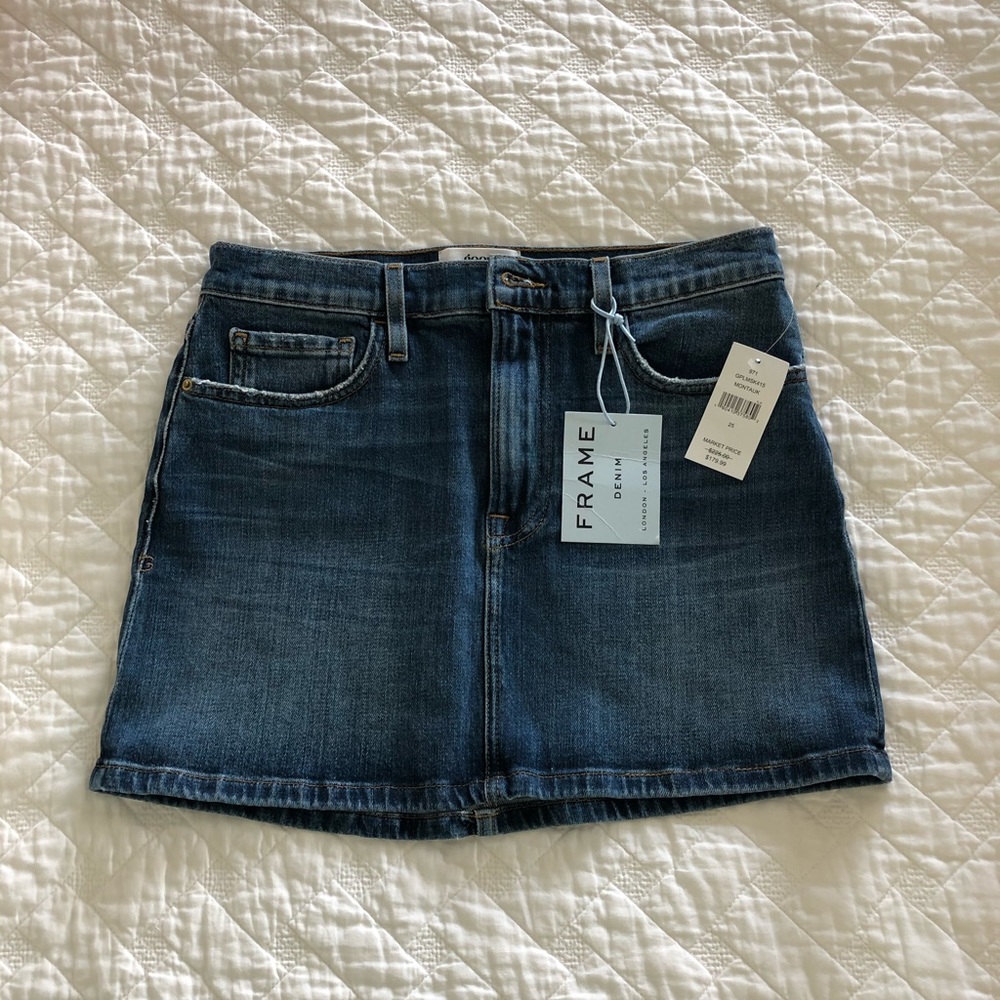 NWT Frame Denim Jean Skirt Sz 25